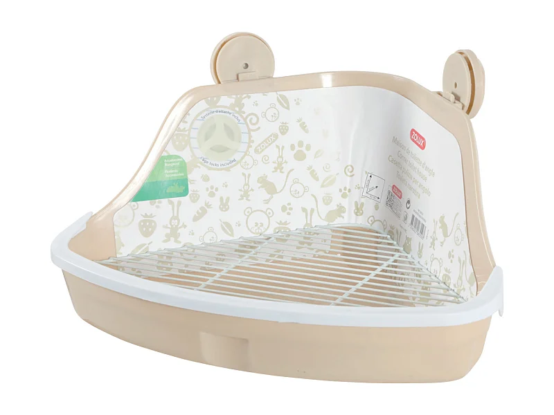 Eck-Toilettenhaus für Nagetiere 32x25 cm