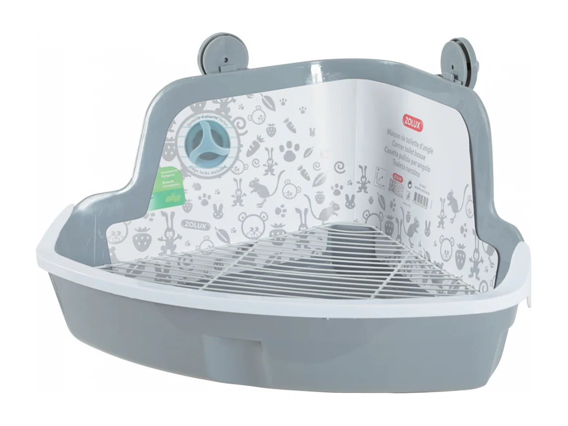 Eck-Toilettenhaus für Nagetiere 41.5x31 cm