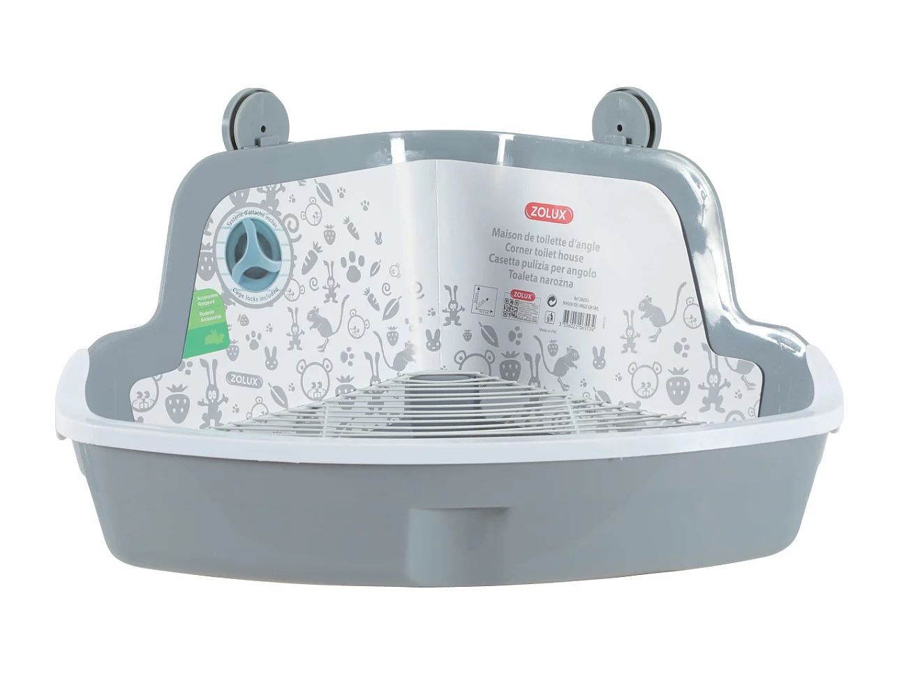 Eck-Toilettenhaus für Nagetiere 41.5x31 cm
