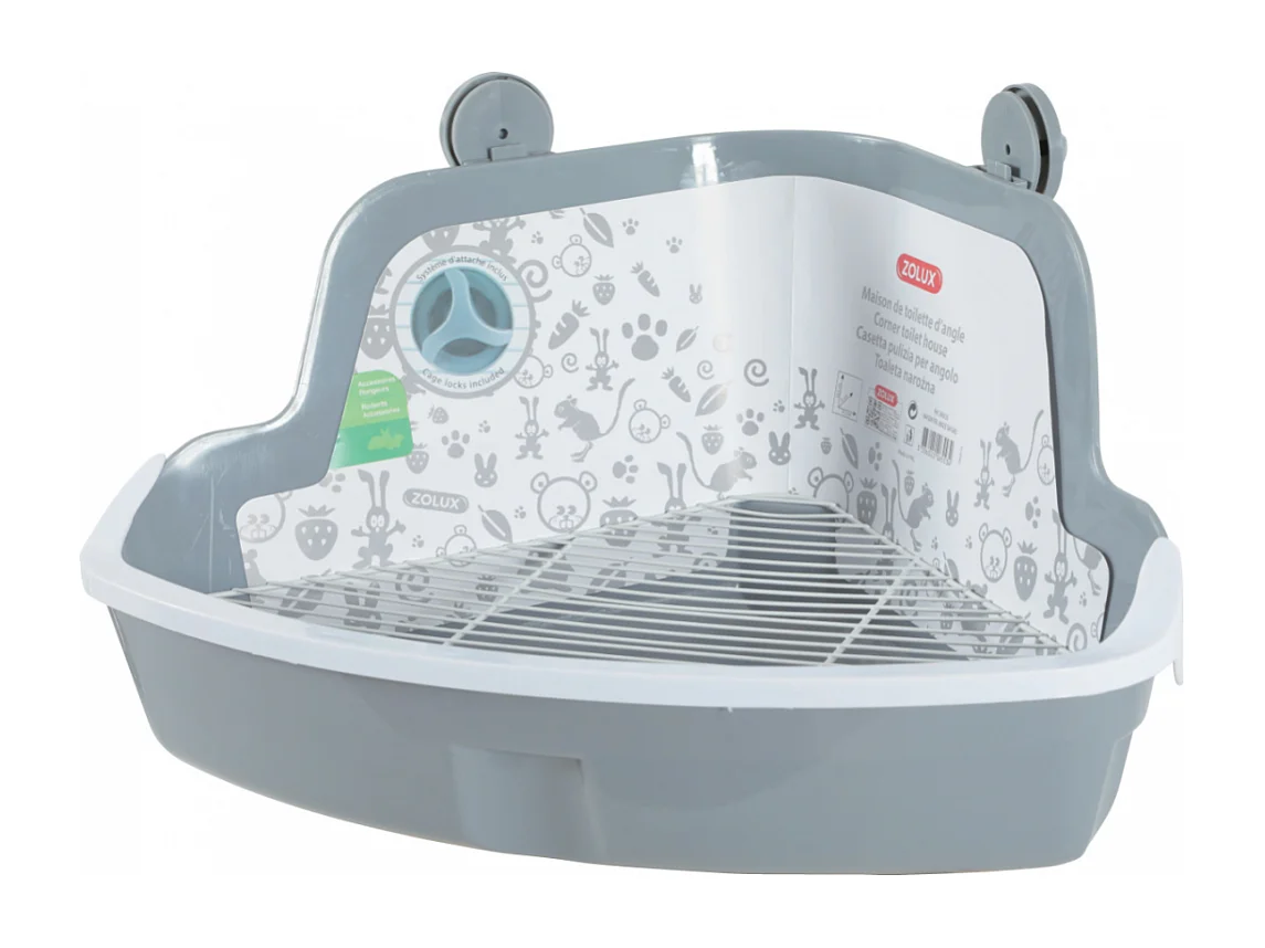 Eck-Toilettenhaus für Nagetiere 41.5x31 cm