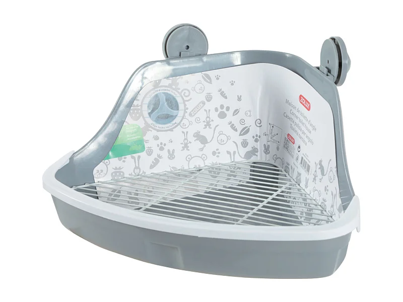 Eck-Toilettenhaus für Nagetiere 32x25 cm