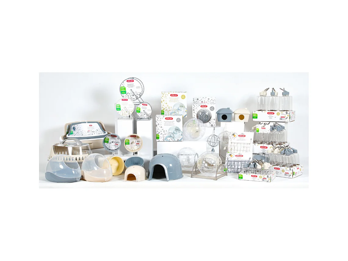 Caseta de esquina para roedores 32x25 cm