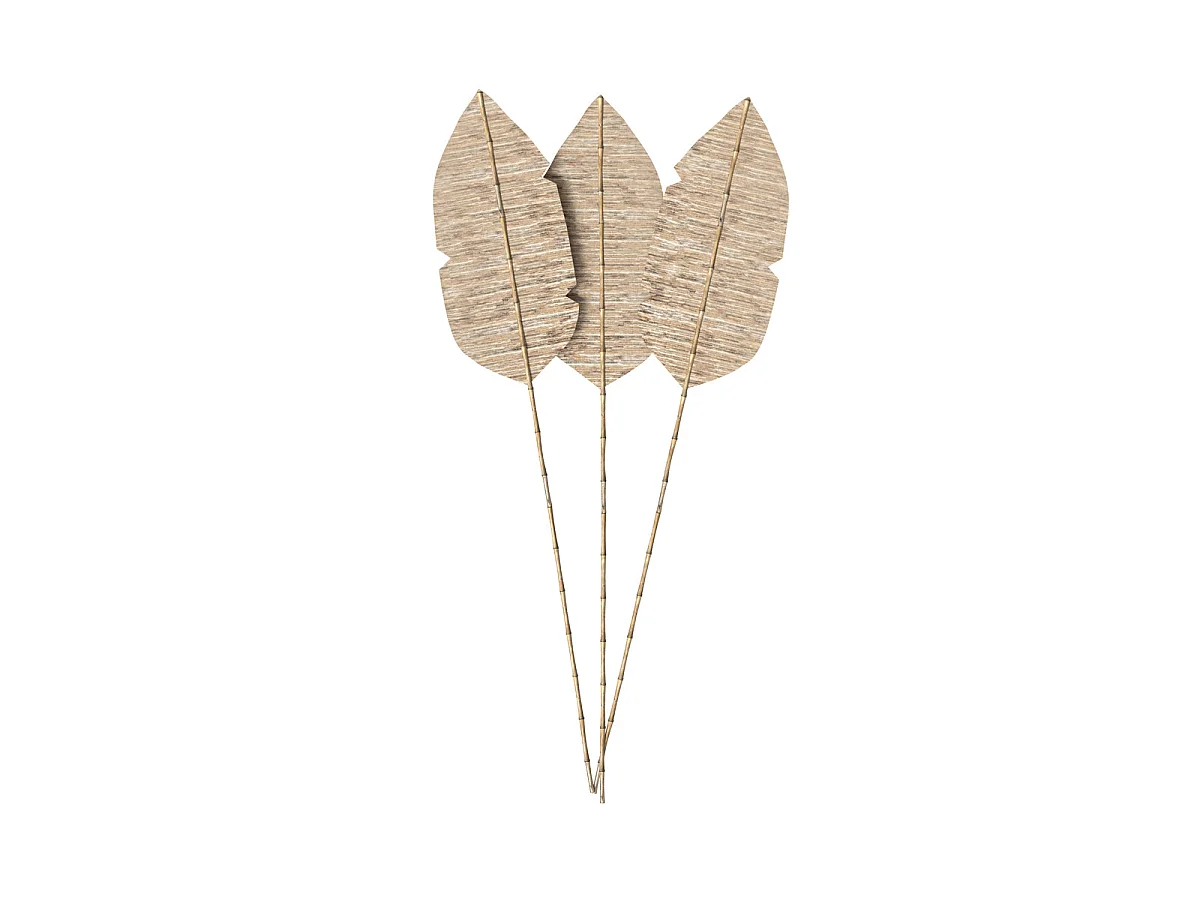 Set di 3 palme in giunco d'acqua e bambù - Major
