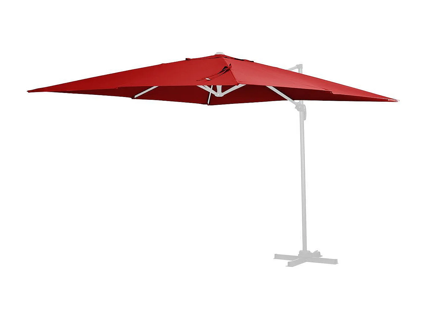 Parasolluifel "Sun 3" - 3 x 3 m - rood