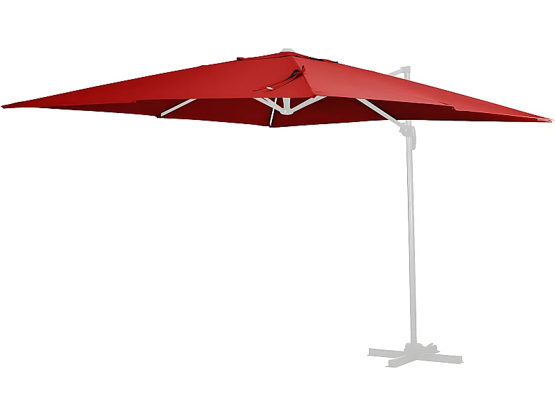 Parasolluifel "Sun 3" - 3 x 3 m - rood