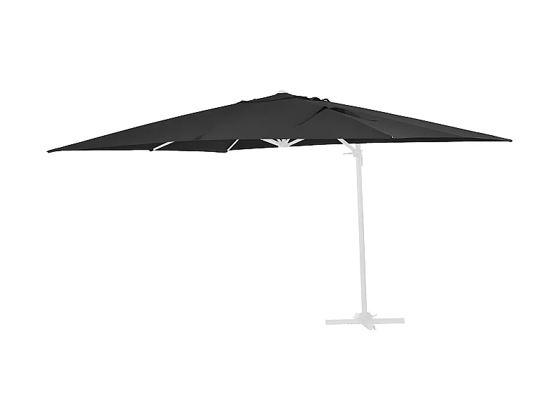 Leinwand für deportierten Gartensonnenschirm  "Sun 3" - 3 x 3 m - Schwarz