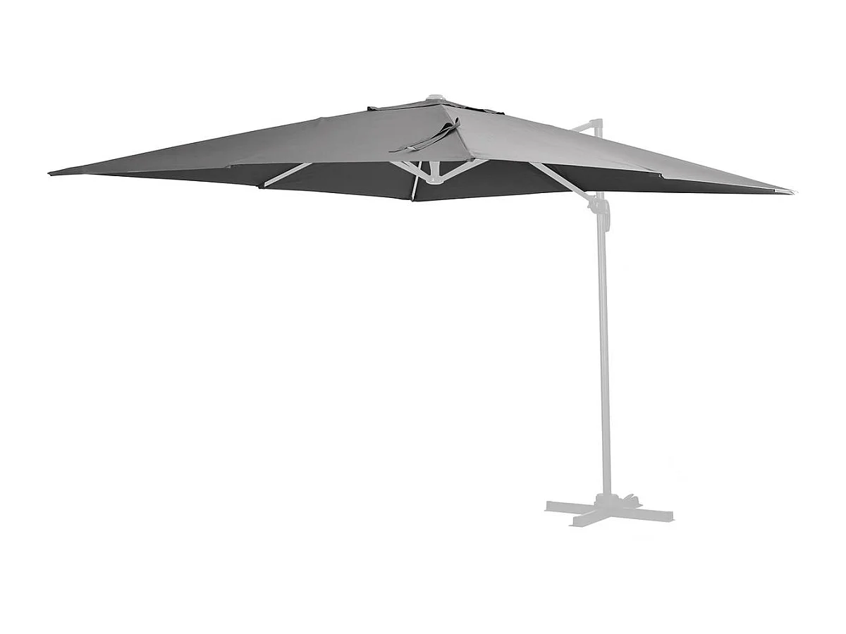 Toile parasol déporté "Sun 3" - 3 x 3 m - Gris