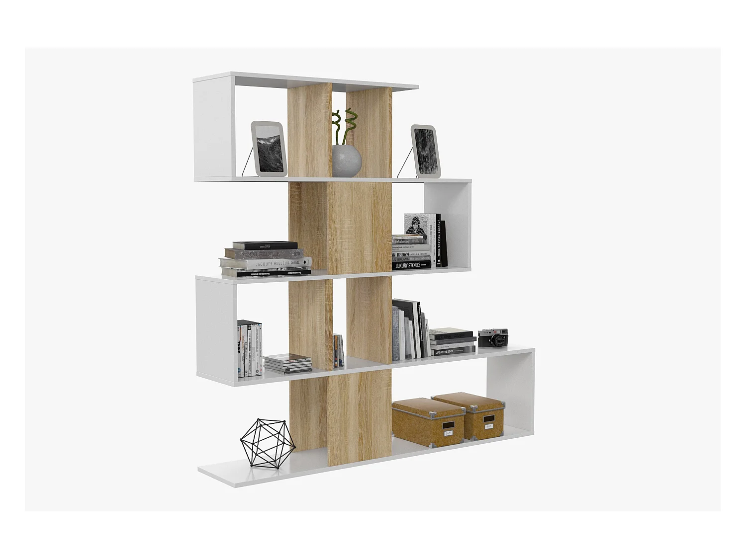 Etagère Elfos Plus - Artik White et Chêne canadien