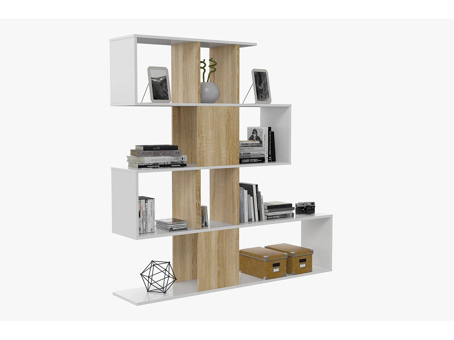 Etagère Elfos Plus - Artik White et Chêne canadien