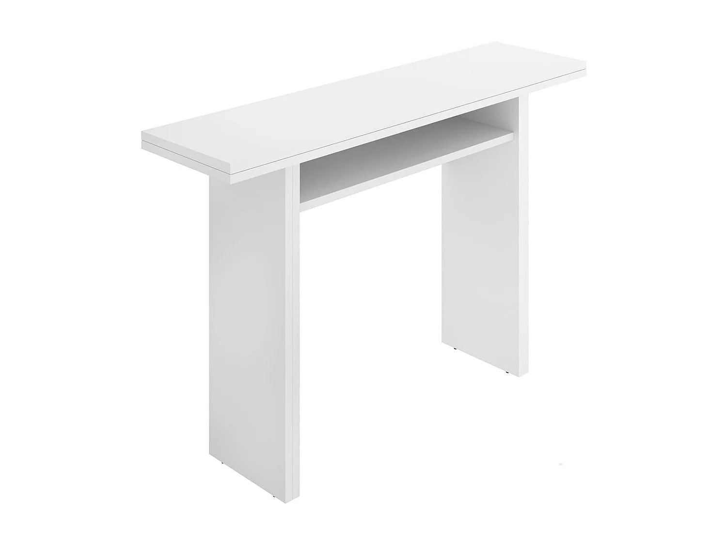Mesa consola extensible Taly blanco 77,5x110,6x33-66,2 cm