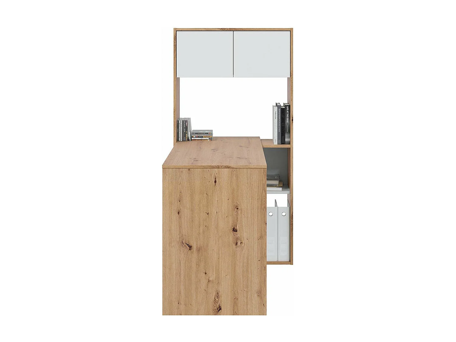 Escritorio multiposición con biblioteca - L108 cm