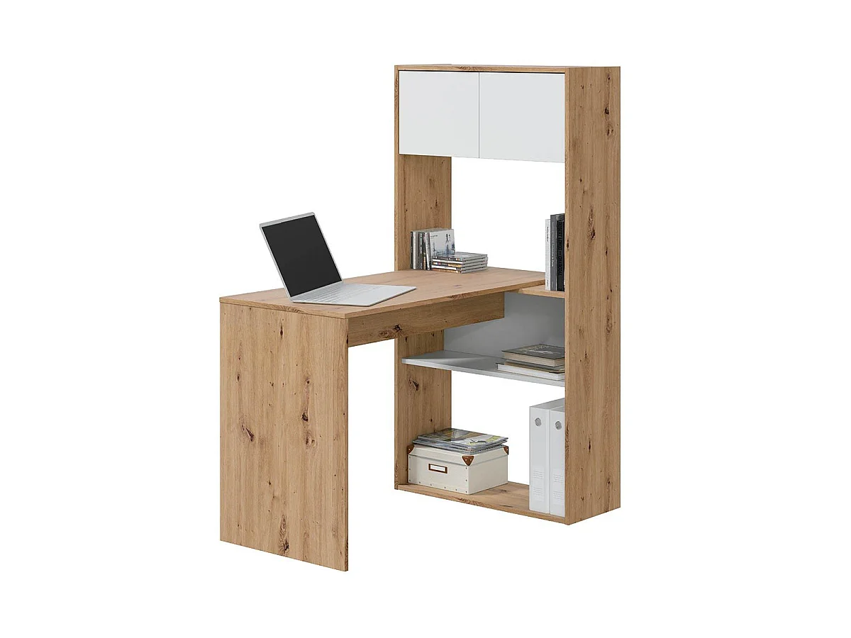 Scrivania multiposizione con libreria - L108 cm