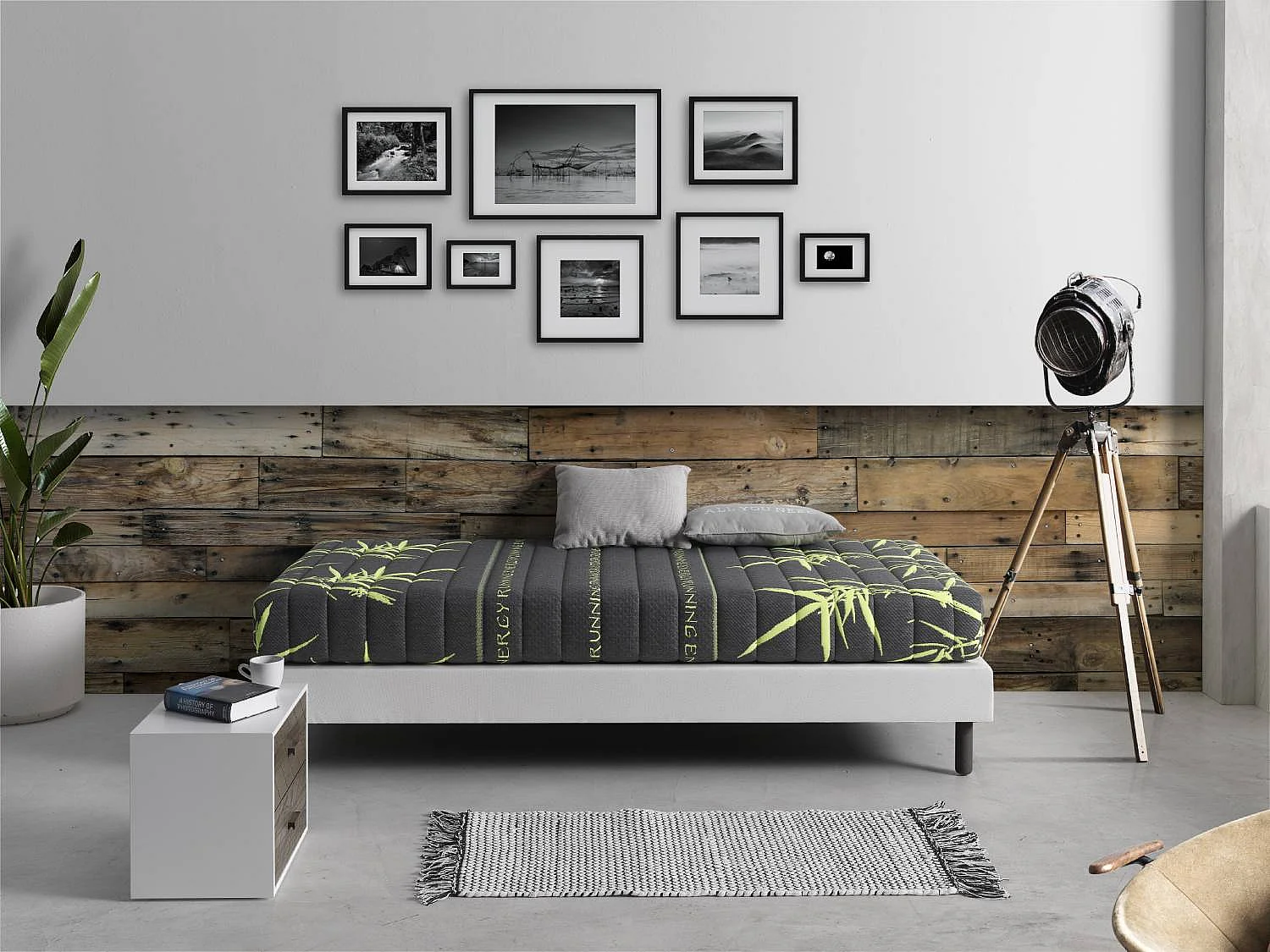 Matelas mousse 140X190 SPORTY, Épaisseur 24 CM, Ergonomique, idéal pour les sportifs, Dehoussable