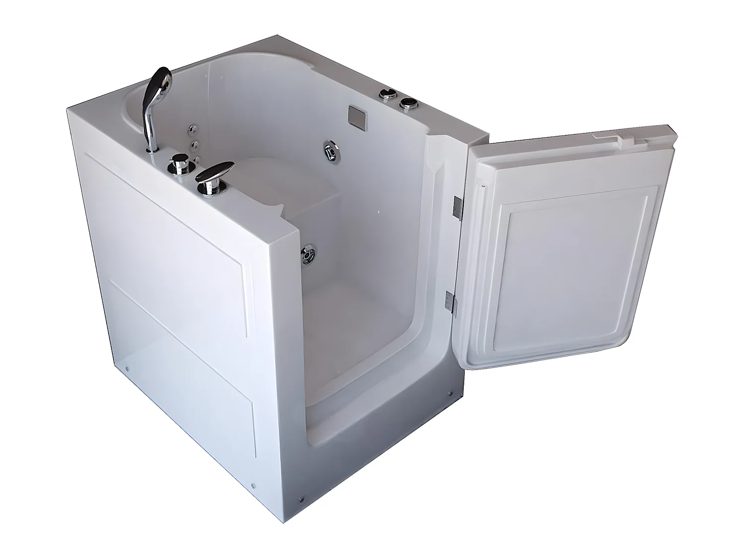 Whirlpoolbadewanne mit Tür 93x83xh100 cm weiß - Lavander