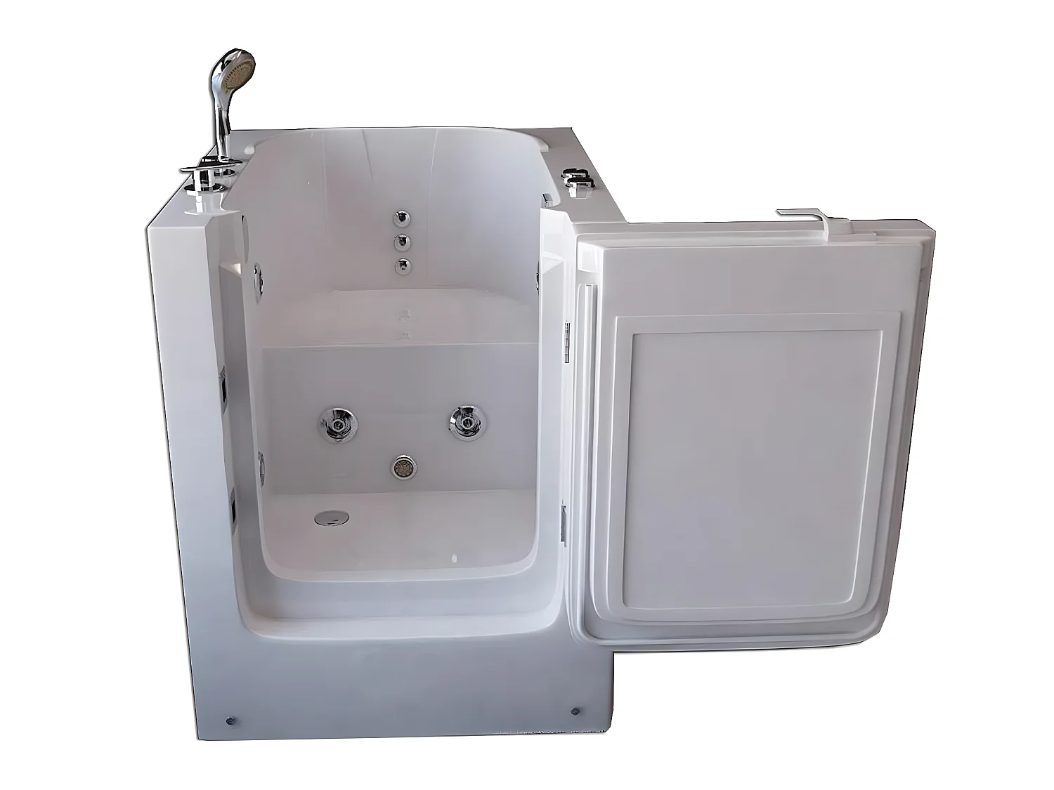 Whirlpoolbadewanne mit Tür 93x83xh100 cm weiß - Lavander