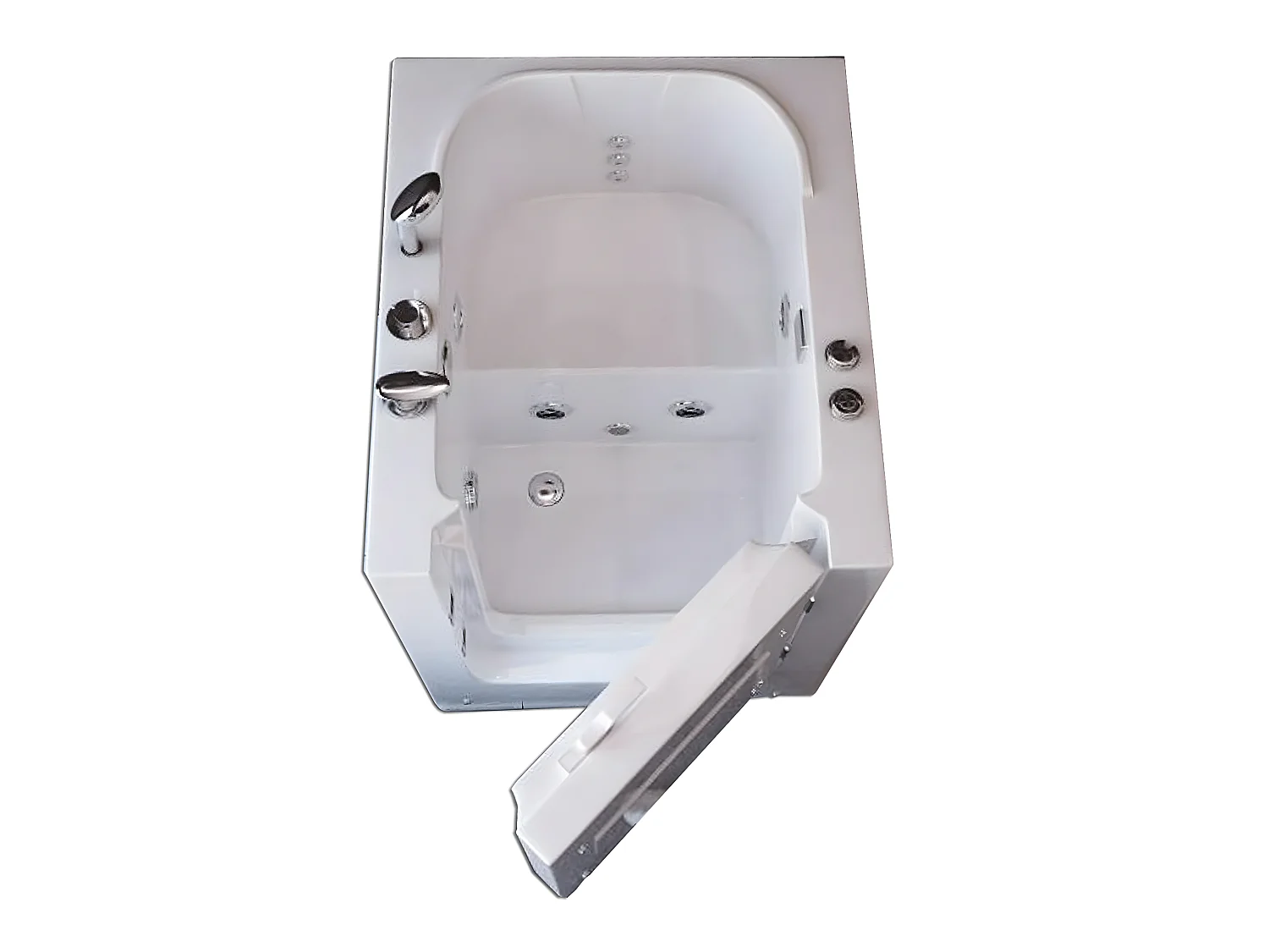 Whirlpoolbadewanne mit Tür 93x83xh100 cm weiß - Lavander