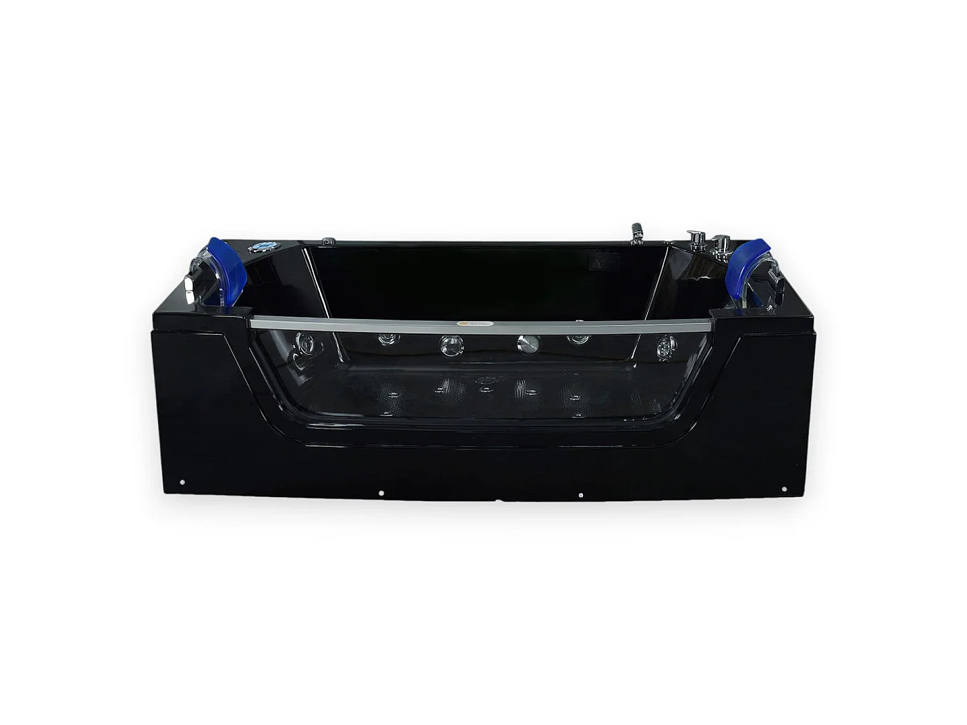 Baignoire hydromassage noir Chromothérapie 180 X 90 cm 14 jets – Cherry