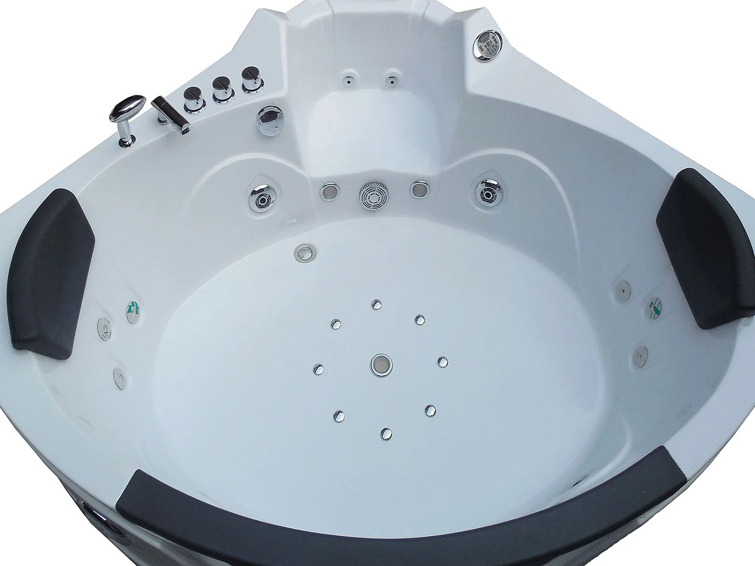 Chromotherapie whirlpoolbad 150 X 150 cm dubbele pomp 20 jets – Wisteria