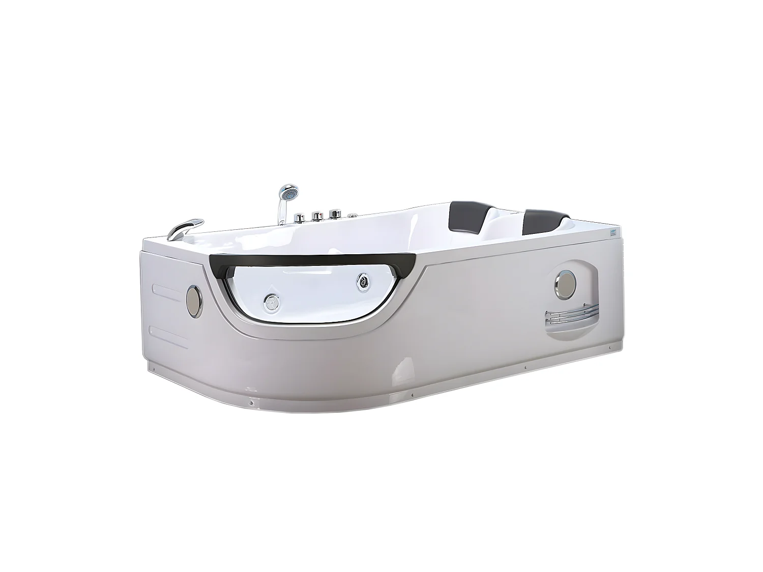 Banheira hidromassagem branca 180 X 120 cm 2 pessoas 8 jactos - Lily
