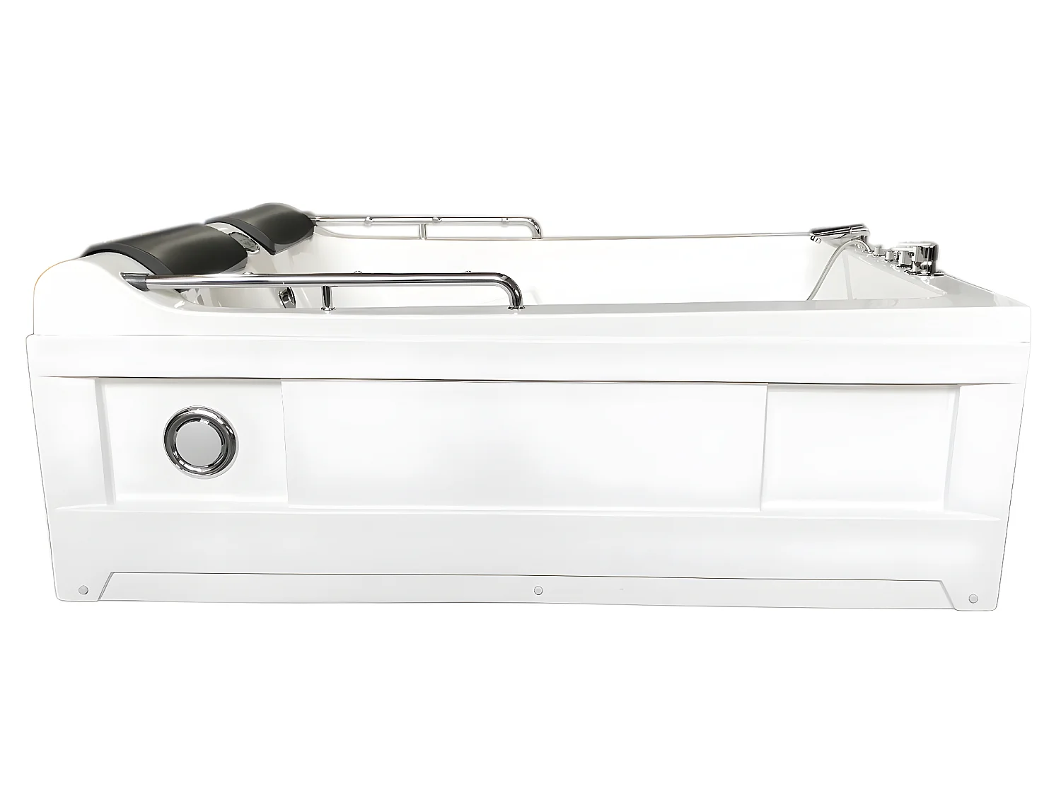 Baignoire Balnèo Blanc 175 X 132 cm Chromothérapie 14 jets – Fleur