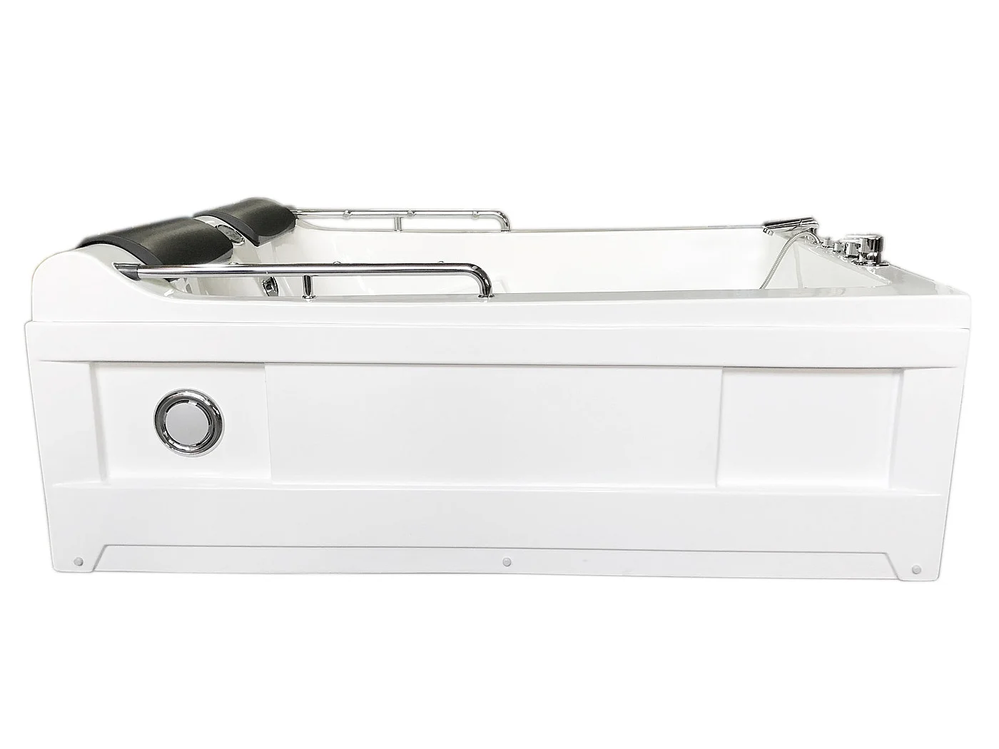 Banheira hidromassagem branca 175 X 132 cm Cromoterapia 14 jatos - Fleur