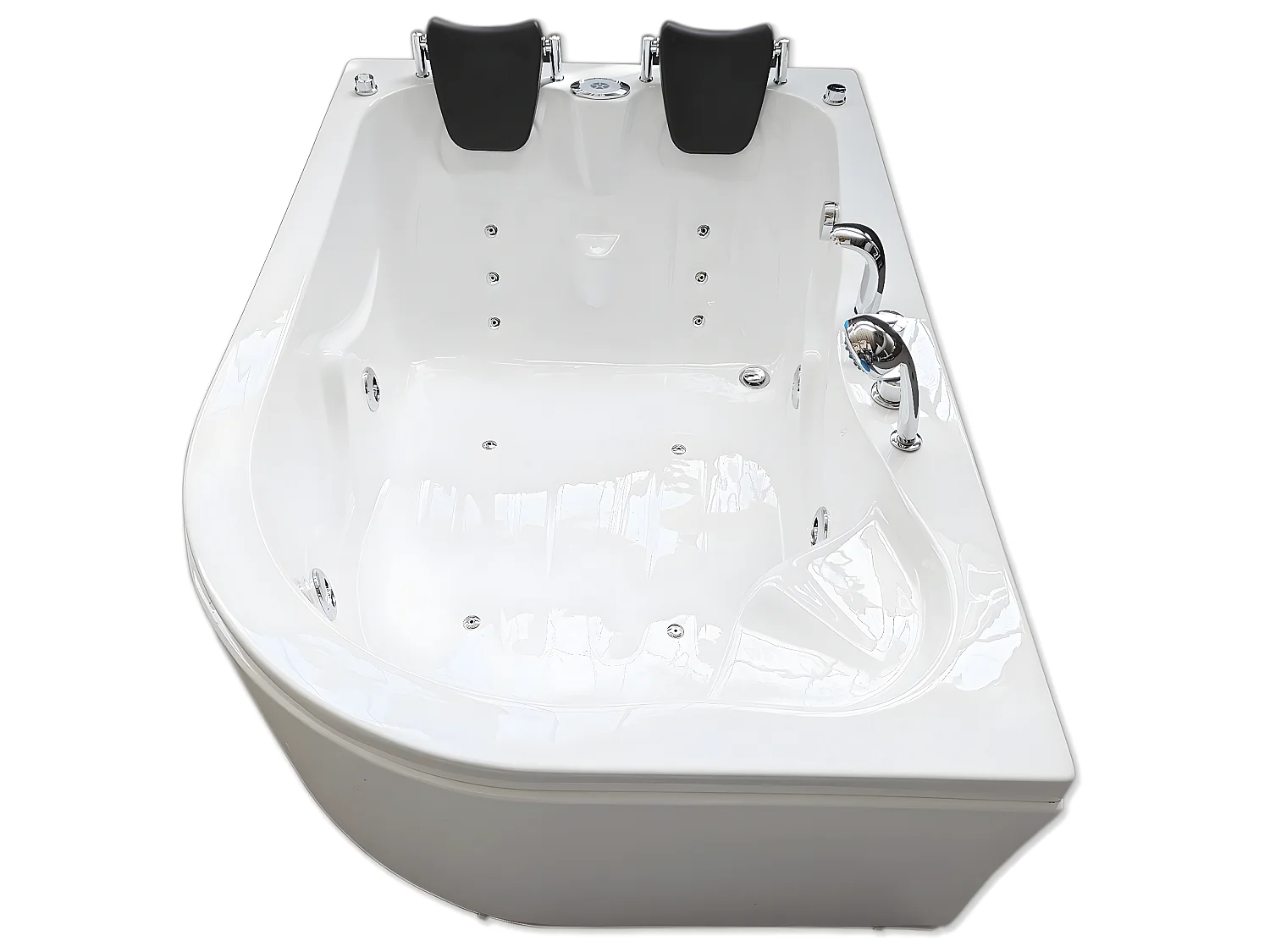 Baignoire Balnèo blanc 170 X 115 cm pour 2 personnes 15 jets – Tulip