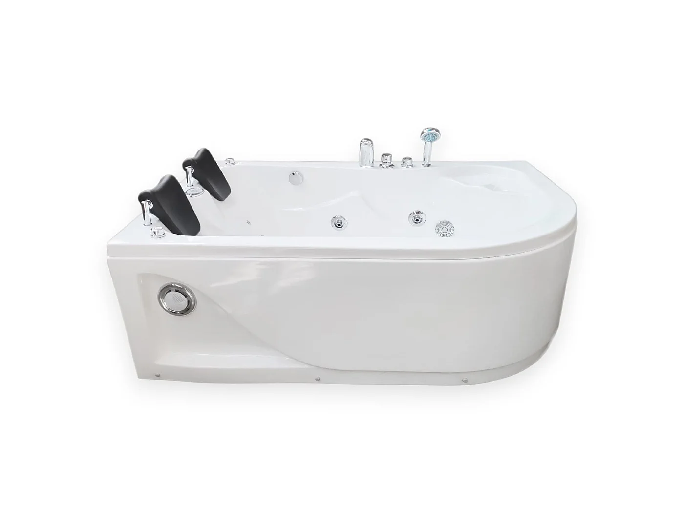 Baignoire Balnèo blanc 170 X 115 cm pour 2 personnes 15 jets – Tulip