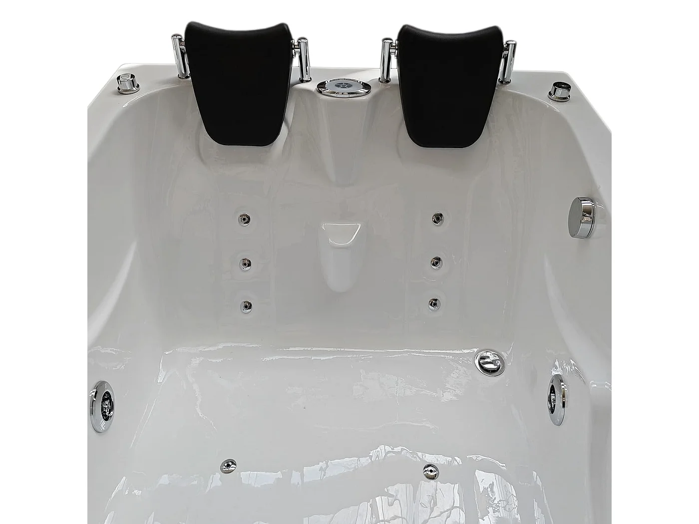 Baignoire Balnèo blanc 170 X 115 cm pour 2 personnes 15 jets – Tulip
