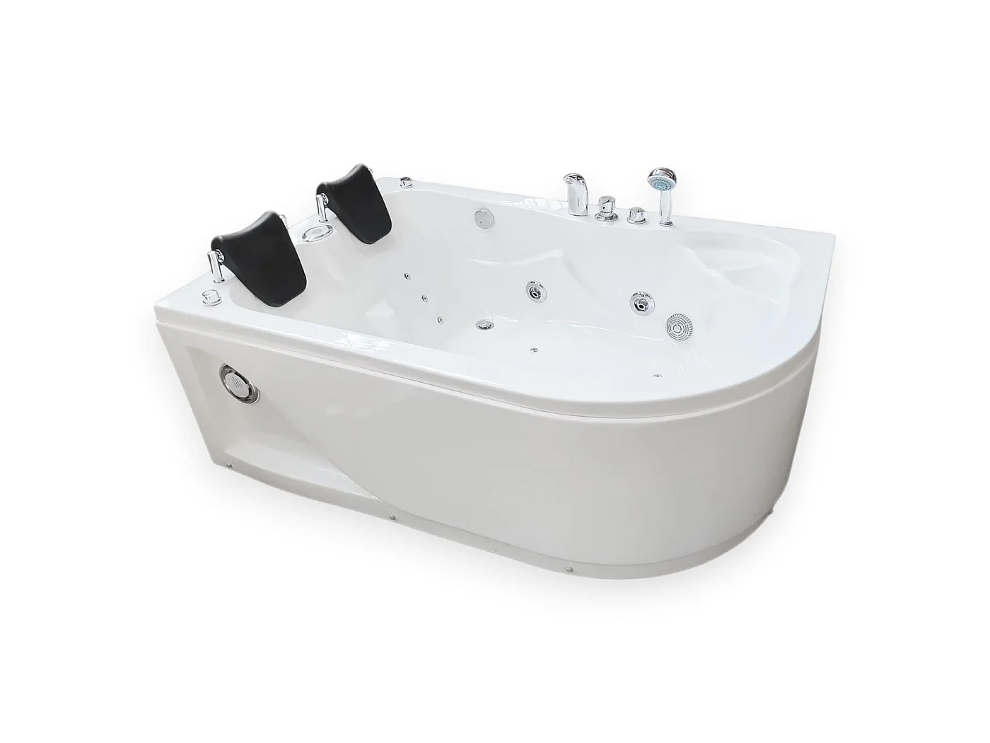 Baignoire Balnèo blanc 170 X 115 cm pour 2 personnes 15 jets – Tulip