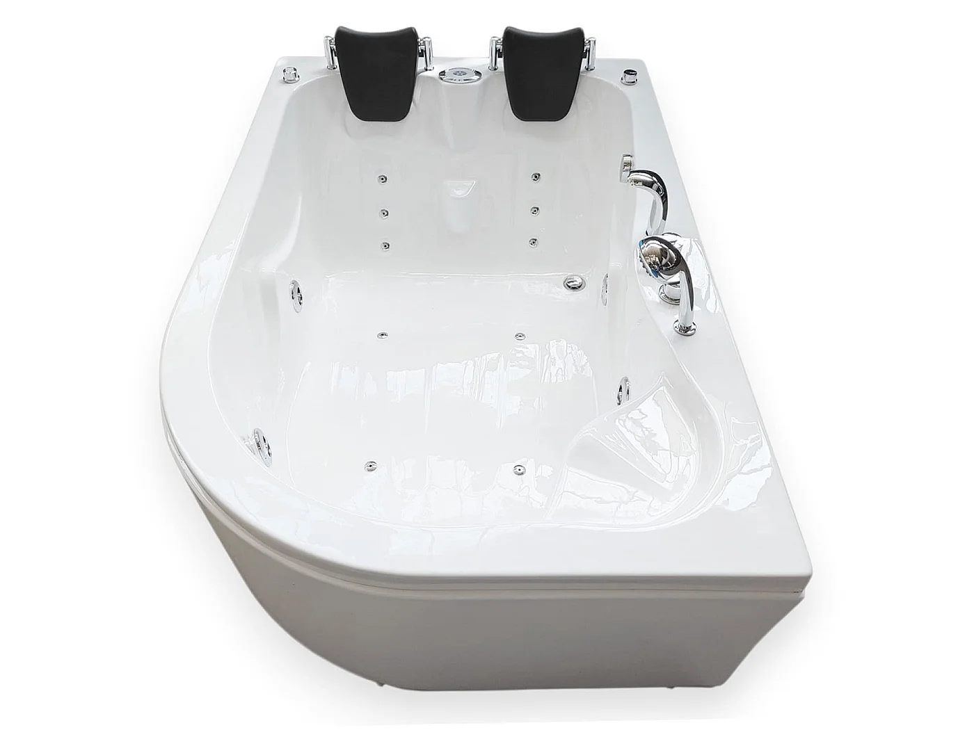 Baignoire Balnèo blanc 170 X 115 cm pour 2 personnes 15 jets – Tulip