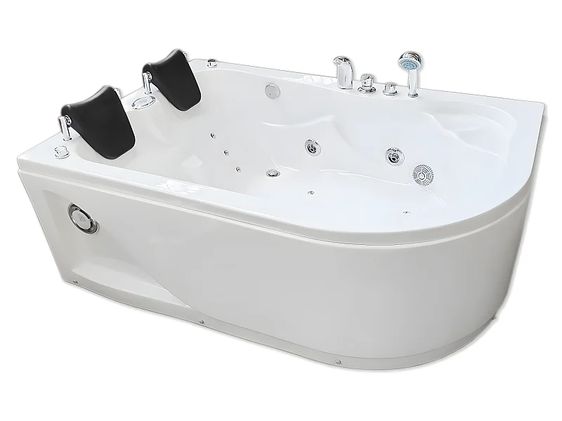 Witte hottub 170 X 115 cm voor 2 personen 15 jets – Tulip