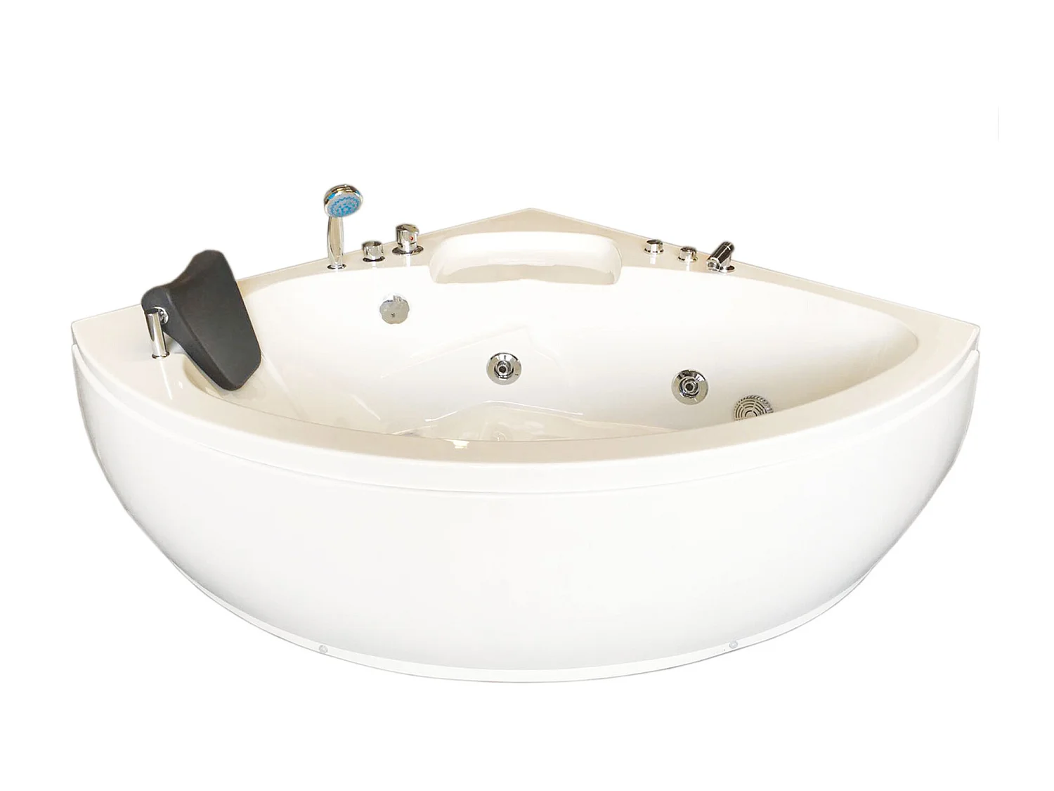 Witte hottub 135 X 135 cm voor 2 personen 9 jets – Briony