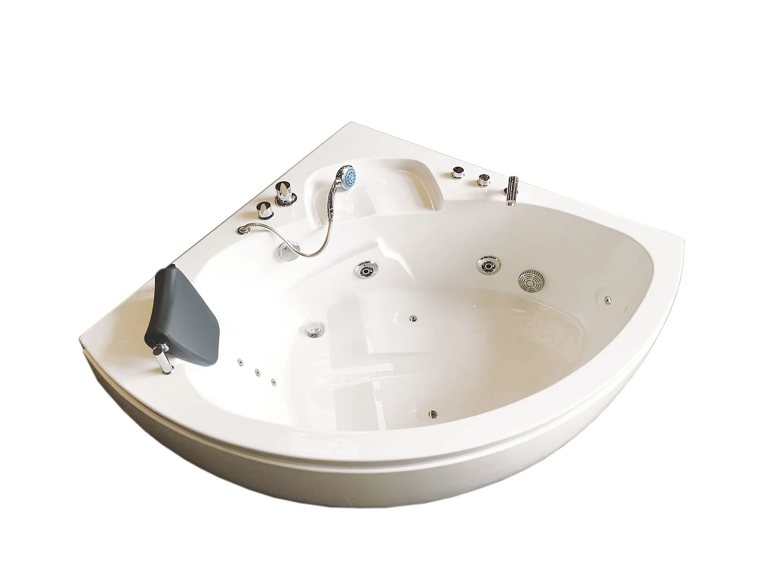 Witte hottub 135 X 135 cm voor 2 personen 9 jets – Briony