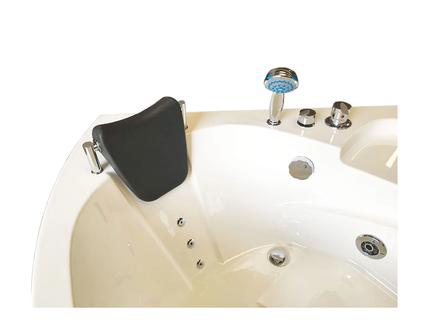 Witte hottub 135 X 135 cm voor 2 personen 9 jets – Briony