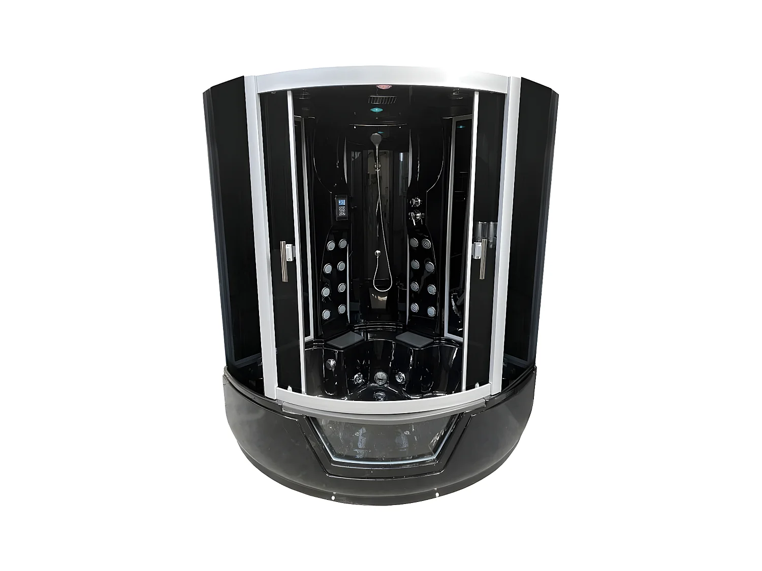 Duschbadewanne Schwarze 150 x 150 cm - Black Narciso