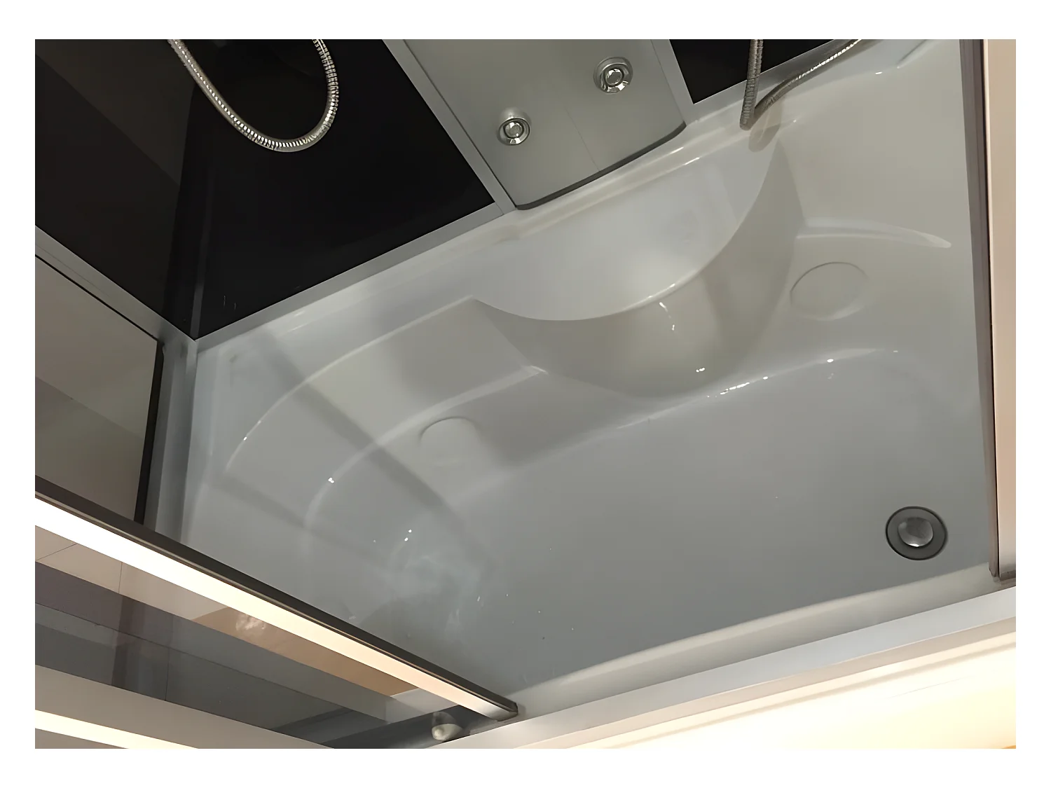 Baignoire-Douche hydromassagehoek 150 x 83 cm - Blossom