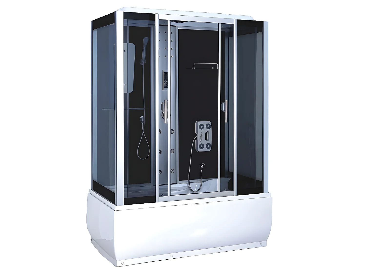 Baignoire Balnèo Cabine de Douche 150 X 83 cm – Blossom