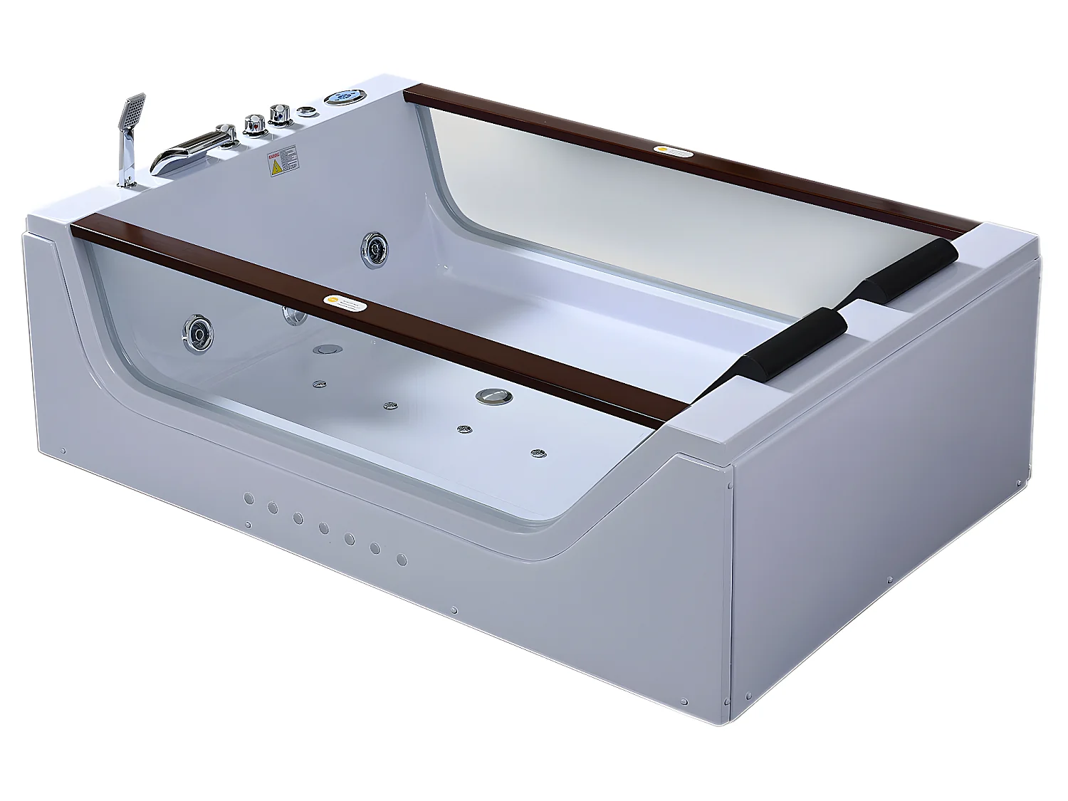 Vasca idromassaggio bianca per 2 persone 180 X 120 cm 18 getti – Pearl