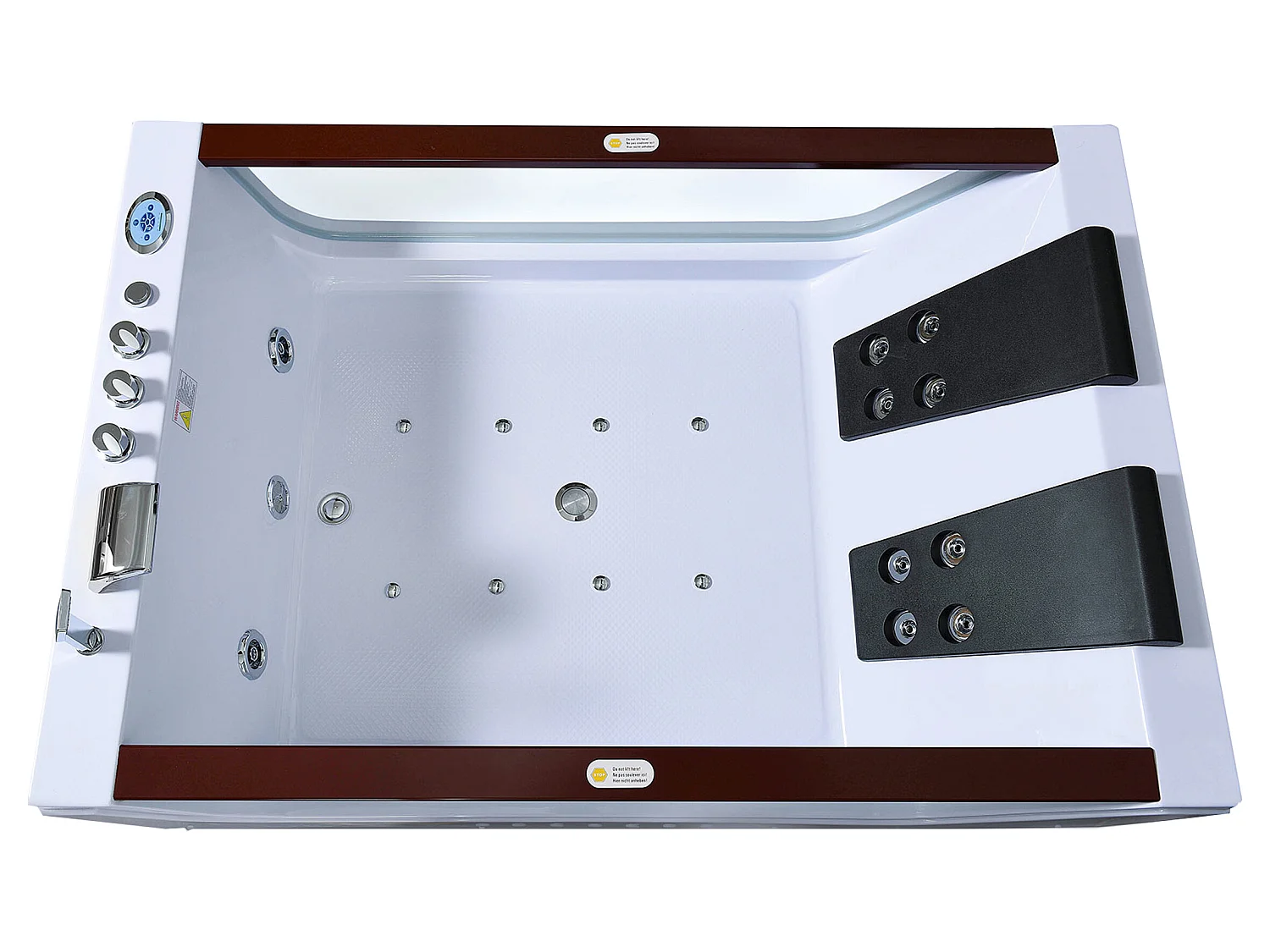 Vasca idromassaggio bianca per 2 persone 180 X 120 cm 18 getti – Pearl