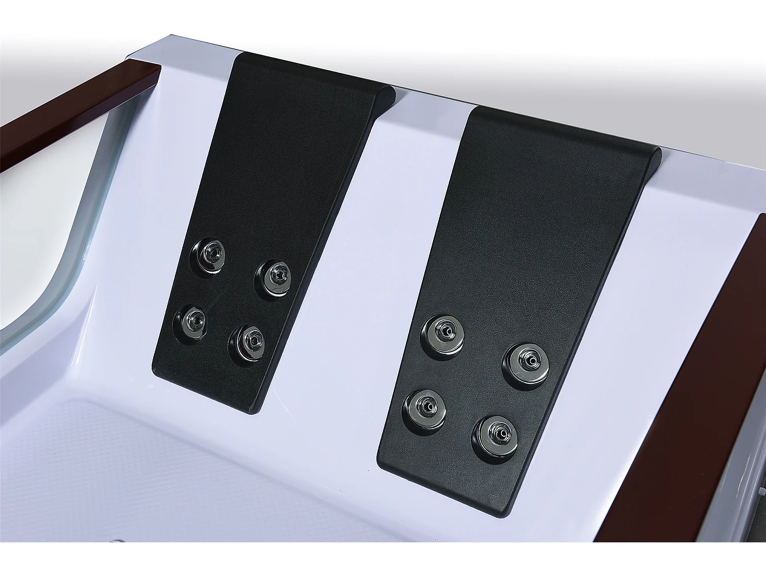 Vasca idromassaggio bianca per 2 persone 180 X 120 cm 18 getti – Pearl