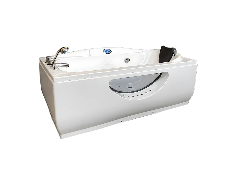 Whirlpoolbadewanne 170 x 90 cm weiß 11 Düsen - Freesia