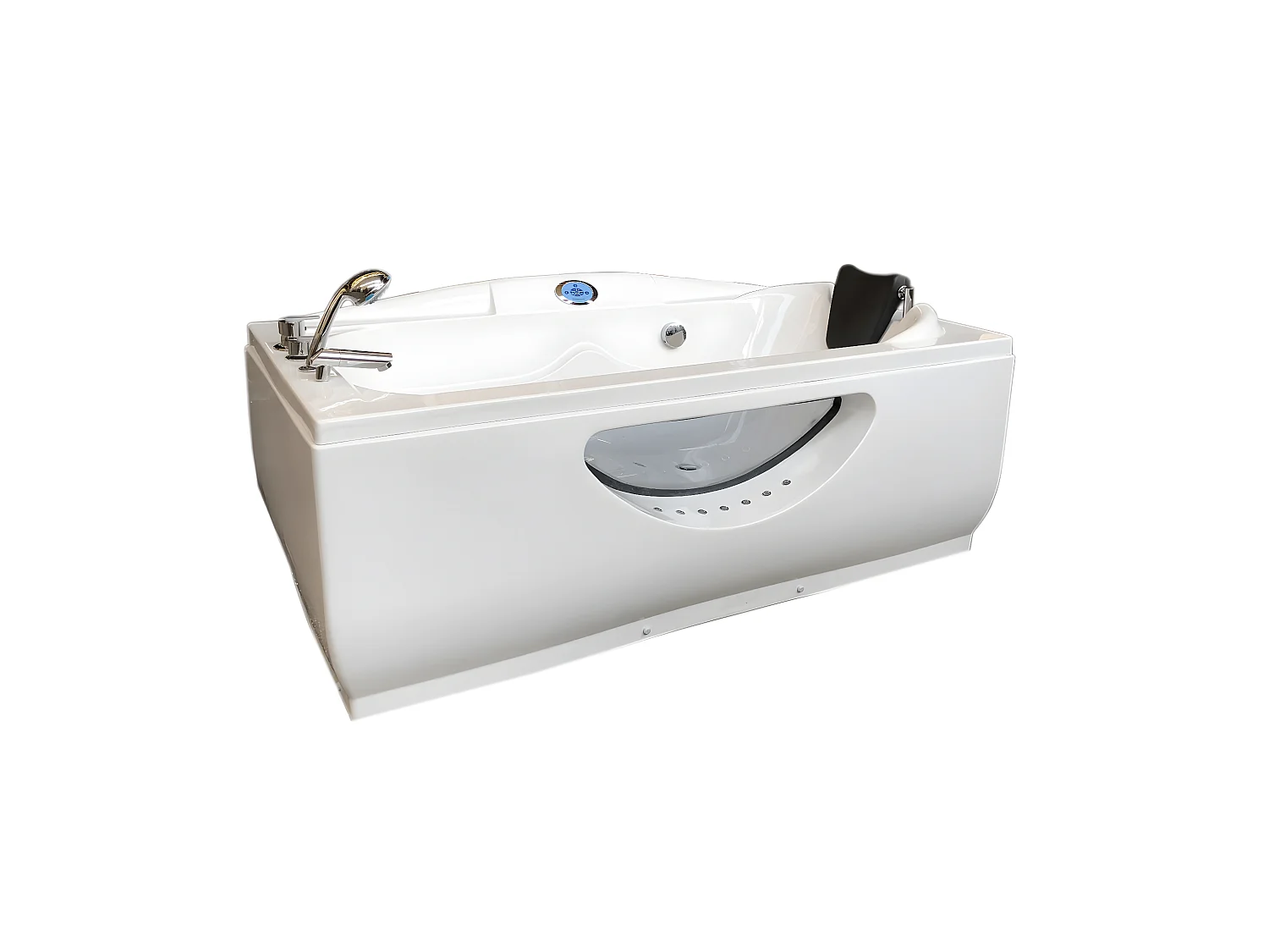 Whirlpoolbadewanne 170 x 90 cm weiß 11 Düsen - Freesia