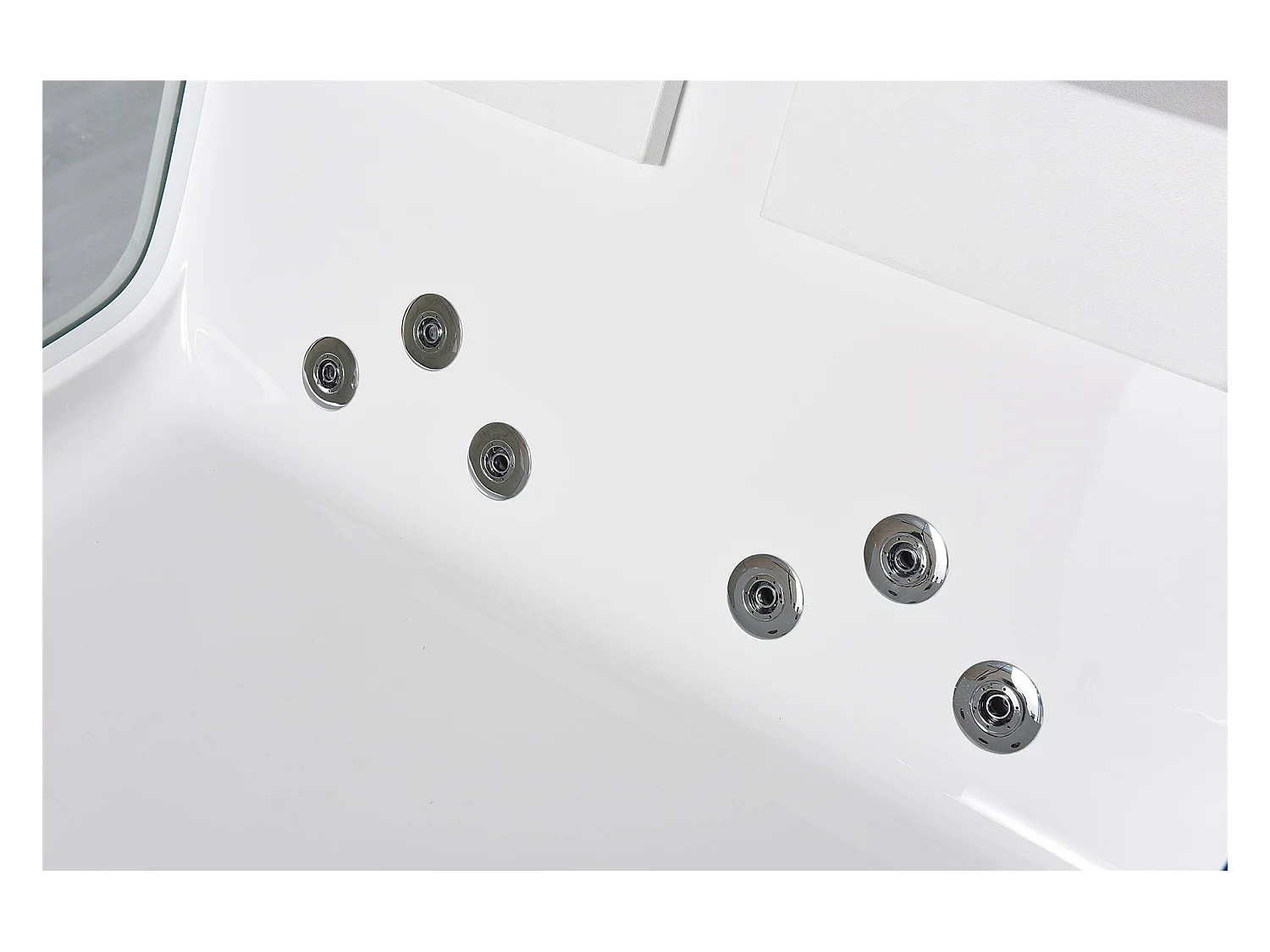 Vasca idromassaggio con vetri panoramici 170 X 120 cm 8 getti – Gemma