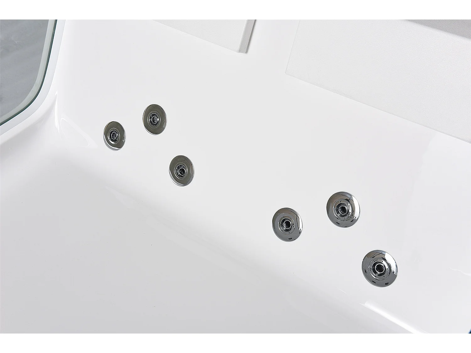 Baignoire hydromassage avec 2 verre panoramique 170 X 120 cm 8 jets – Gemma