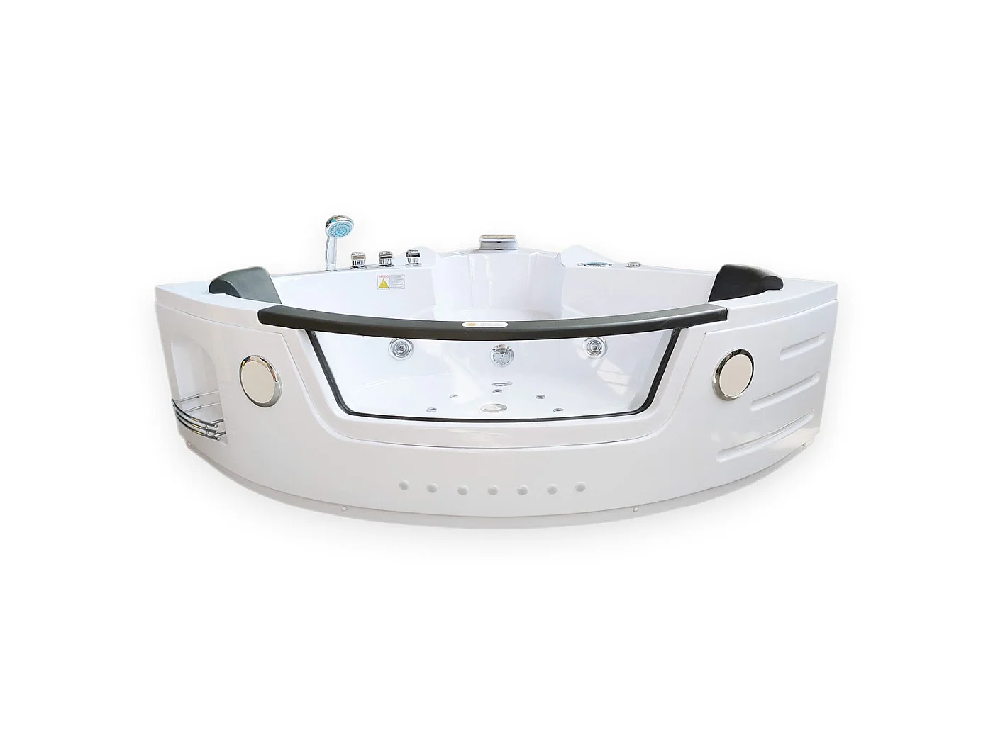 Baignoire Hydromassage Chromotherapie 140 X 140 cm double pompe 20 jets – Camelia