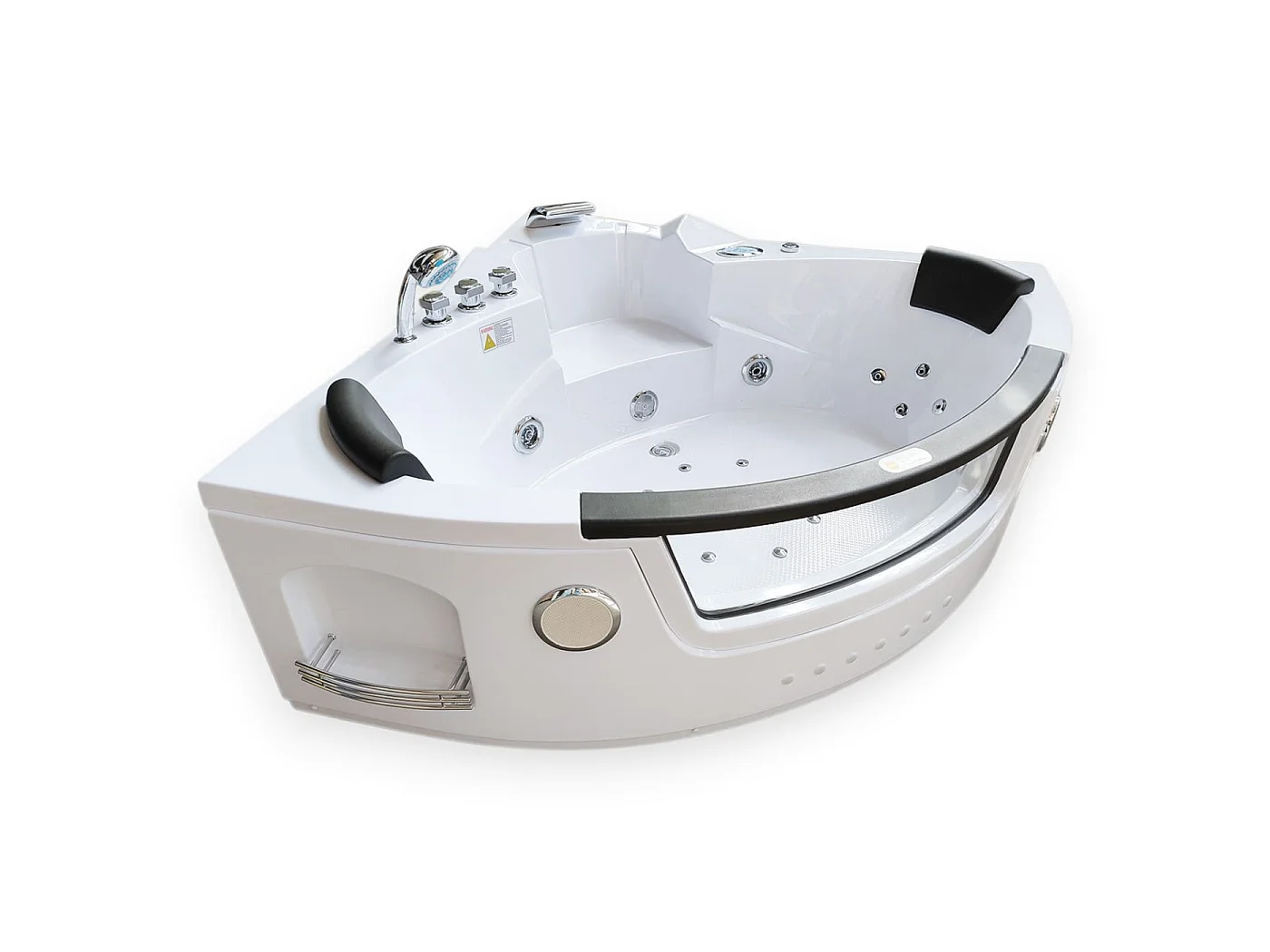 Baignoire Hydromassage Chromotherapie 140 X 140 cm double pompe 20 jets – Camelia