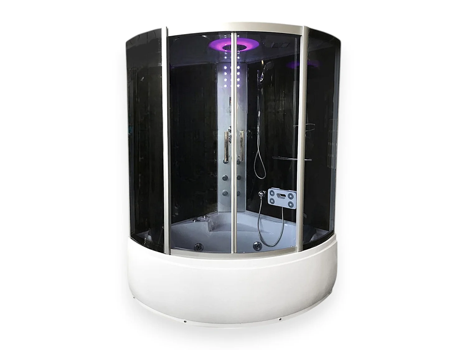Baignoire-Douche hydromassagehoek Chromotherapie 130 x 130 cm - Aster
