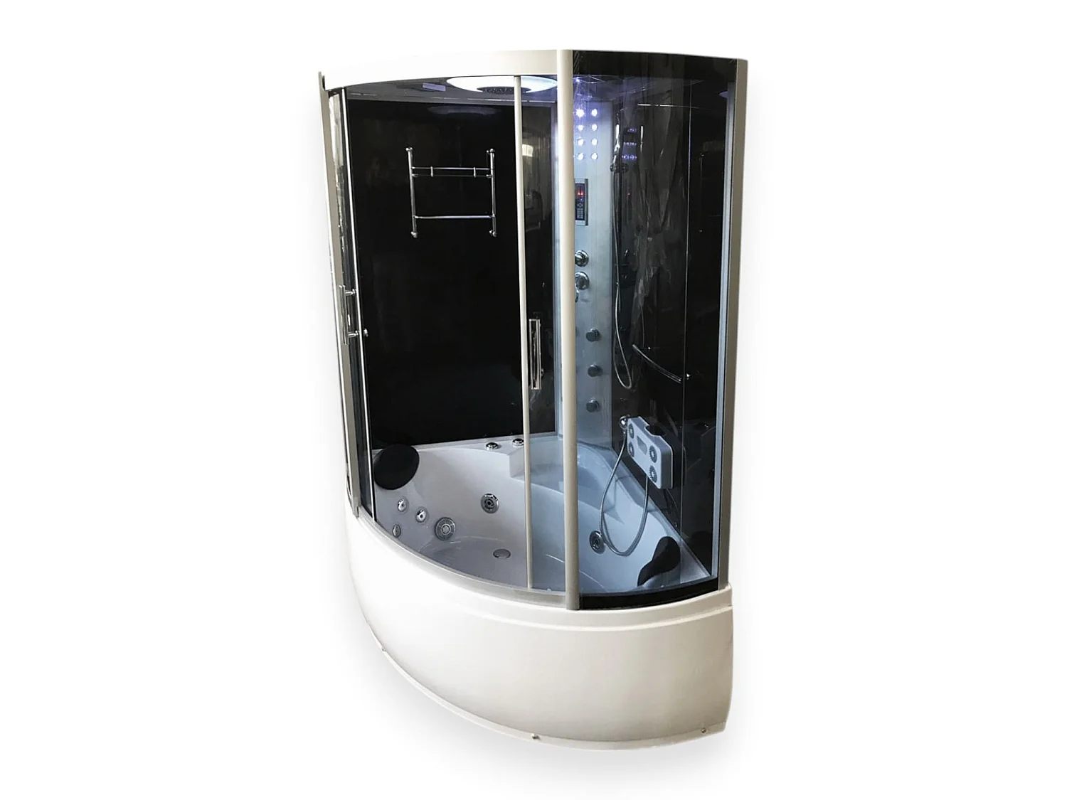 Baignoire-Douche hydromassagehoek Chromotherapie 130 x 130 cm - Aster