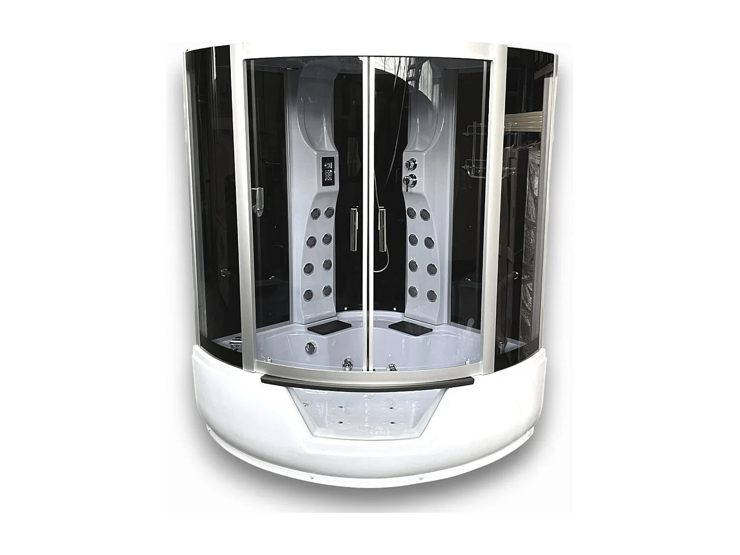 Baignoire-Douche hydromassage angle 150 x 150 cm – Narciso