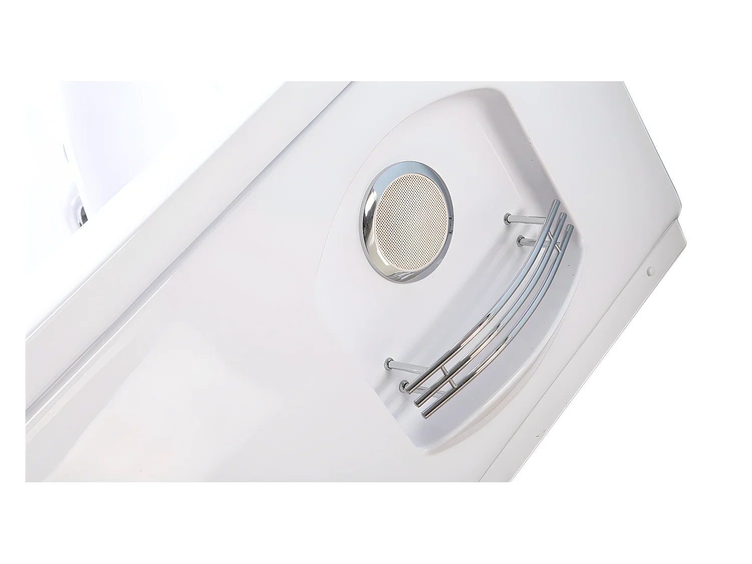 Baignoire Balnèo blanc 180 X 120 cm Chromothérapie 8 jets – Poppy